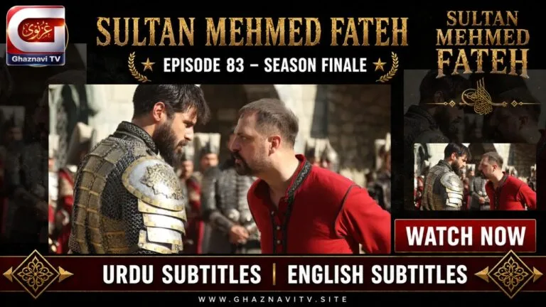 Watch Sultan Mehmed Fatih Episode 83 Urdu Subtitles free on Ghaznavi TV. Vlad's story ends, Iflak is secured, and the Ottoman Empire celebrates a historic victory in this powerful season finale.