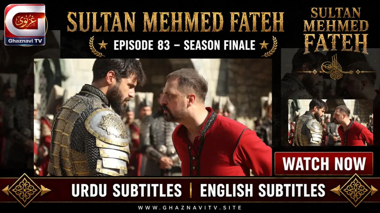 Watch Sultan Mehmed Fatih Episode 83 Urdu Subtitles free on Ghaznavi TV. Vlad's story ends, Iflak is secured, and the Ottoman Empire celebrates a historic victory in this powerful season finale.