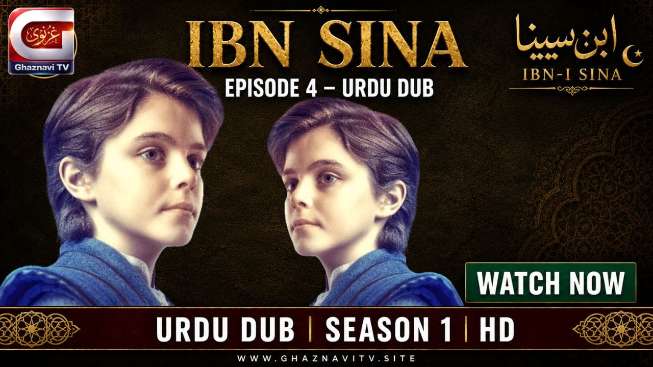Watch Ibn Sina Episode 4 Urdu Dub free on Ghaznavi TV. Young Sina faces his hardest challenge yet, builds a clever invention, and proves why brilliant minds never stop growing.